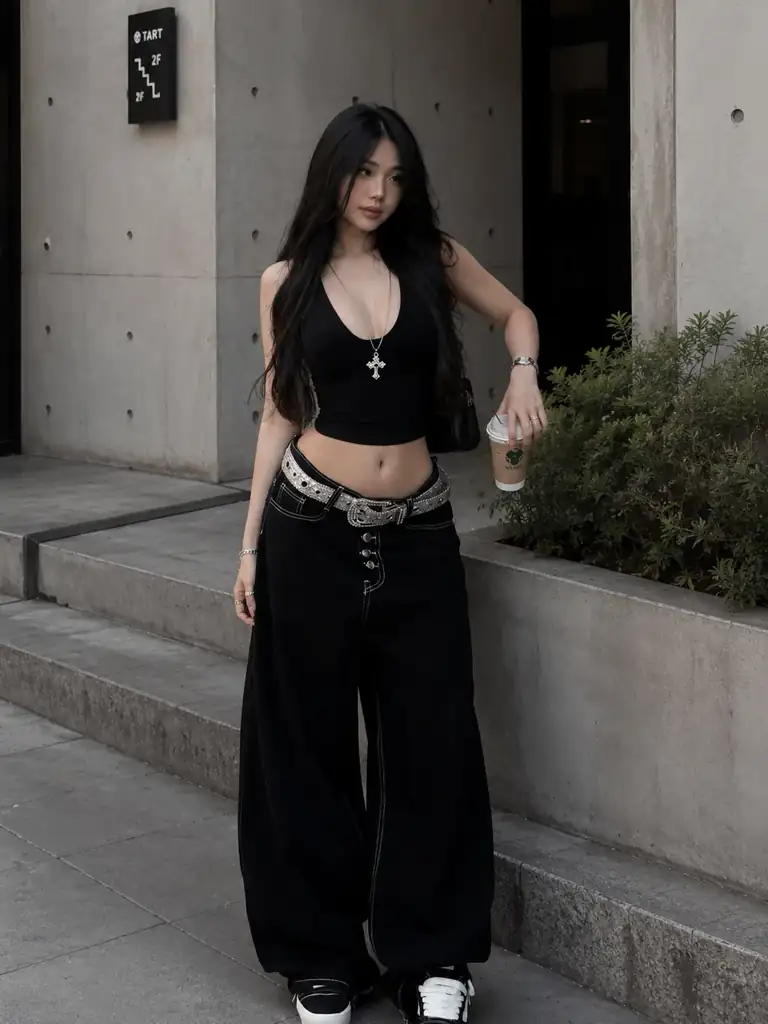 Outfit nữ Baddie Streetwear – LOOK #39