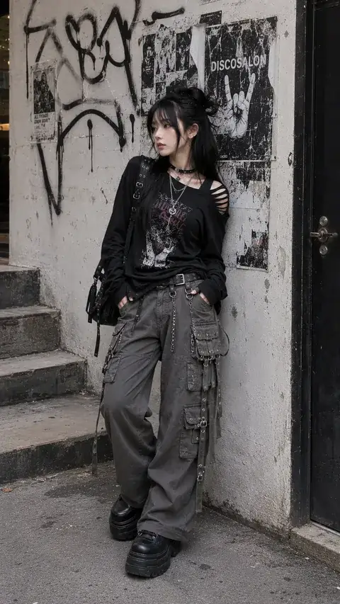 Outfit nữ Punk / Grunge – LOOK #48