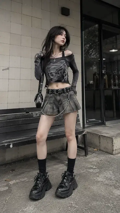 Outfit nữ Punk / Grunge – LOOK #109