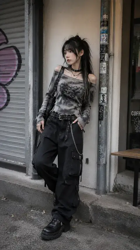 Outfit nữ Punk / Grunge – LOOK #50