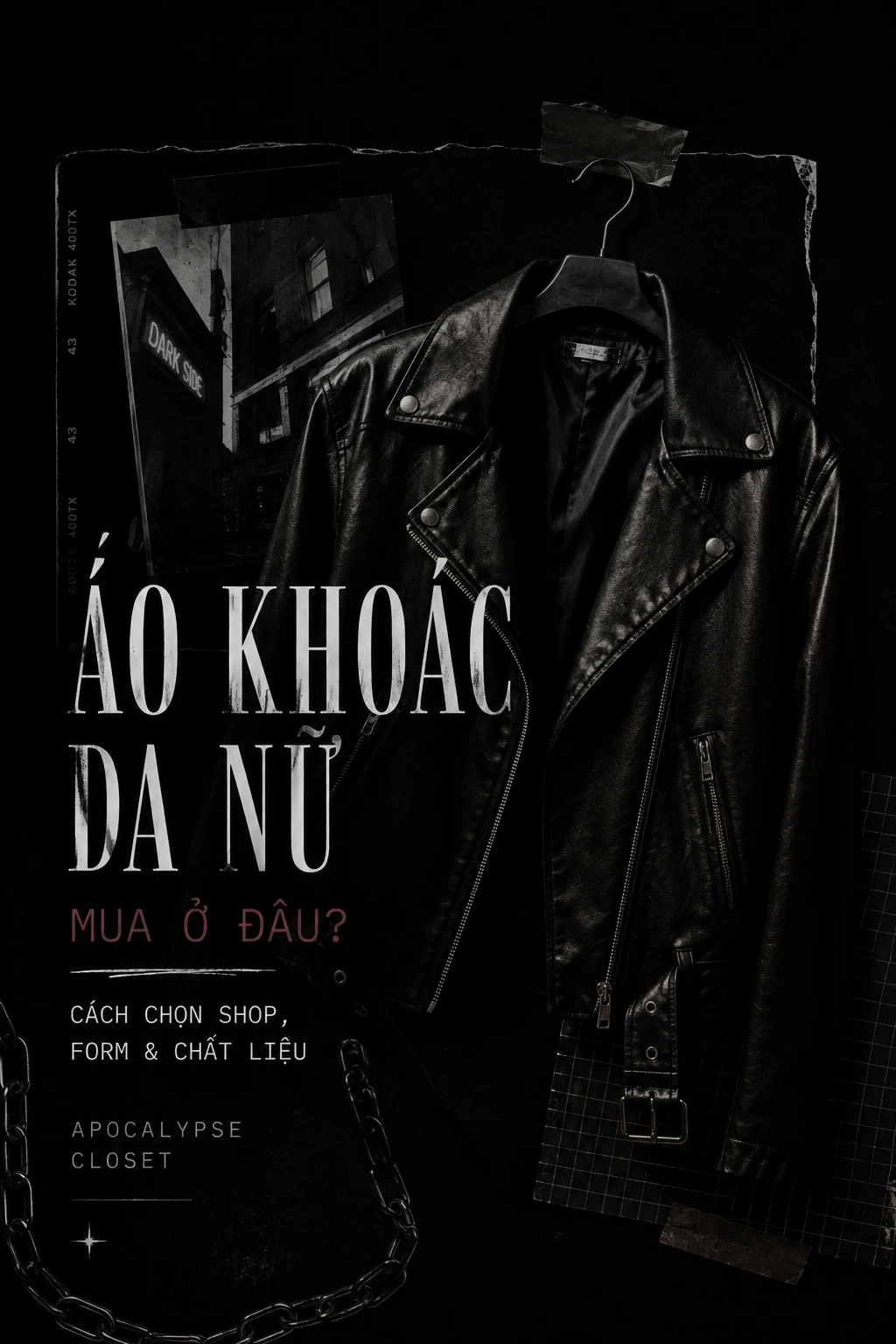 Hướng dẫn chọn shop áo khoác da nữ và kiểm tra biker jacket leather blazer — Apocalypse Closet