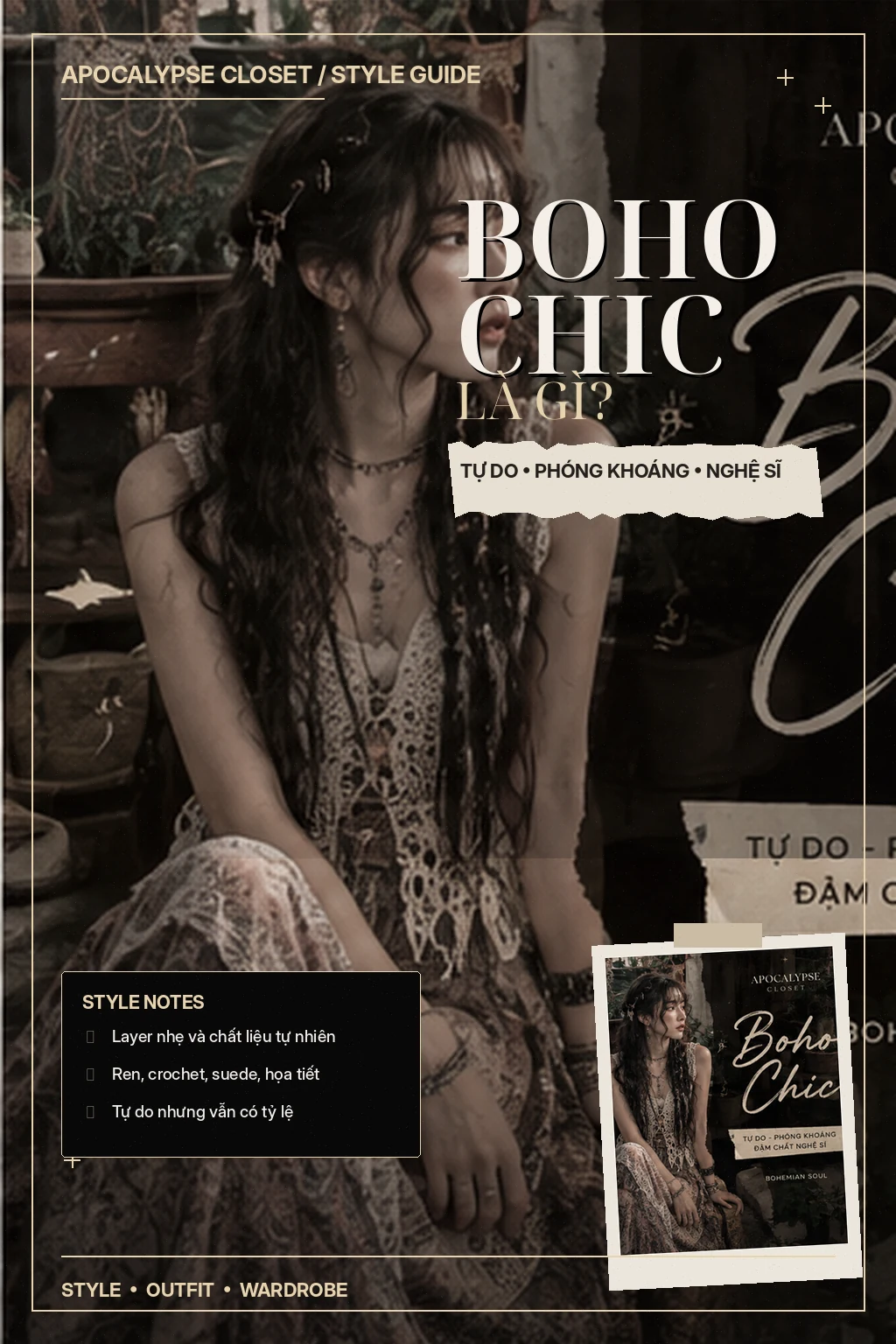 Boho Chic Là Gì? Phối Đồ Bohemian Nữ Bay Nhưng Không Rối — ảnh bìa Apocalypse Closet