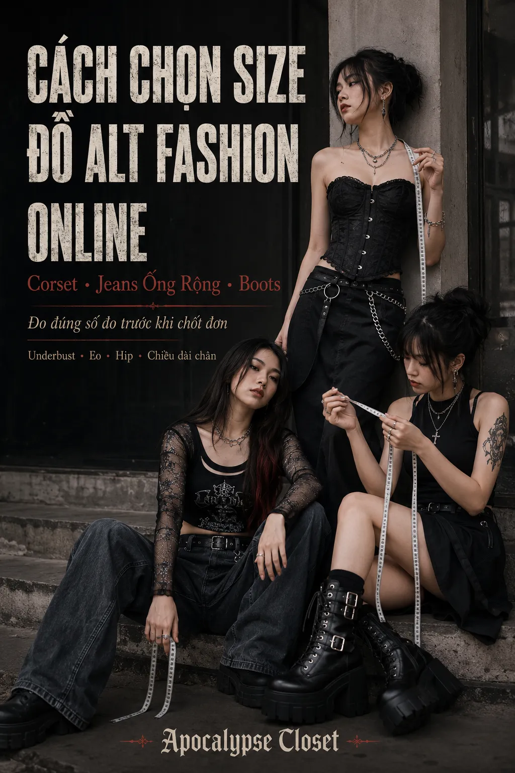 Cách Chọn Size Đồ Alt Fashion Online Chuẩn