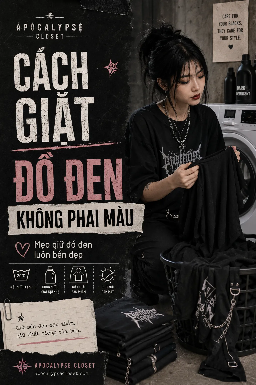 Cách Giặt Đồ Đen Không Bị Phai Màu