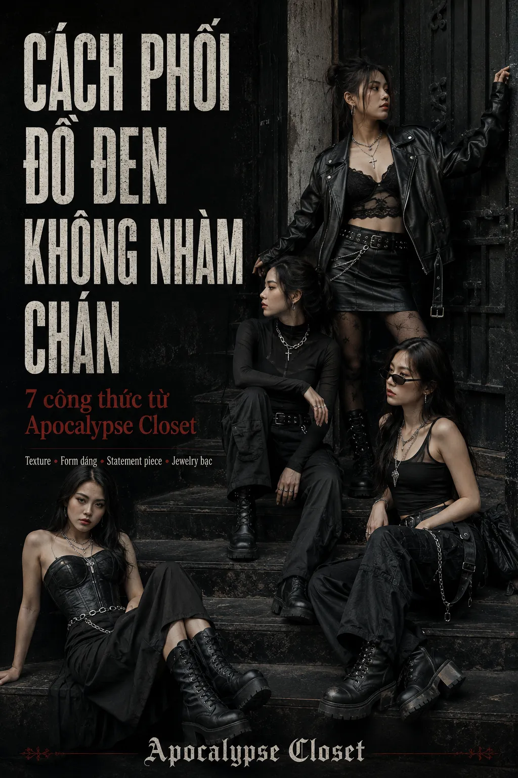 Cách Phối Đồ Đen Không Nhàm Chán — Apocalypse Closet
