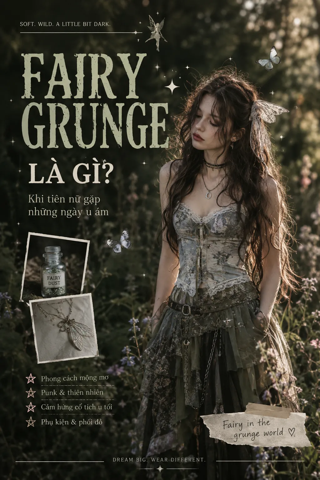Fairy Grunge Là Gì? Khi Chất Mộng Mơ Gặp Grunge