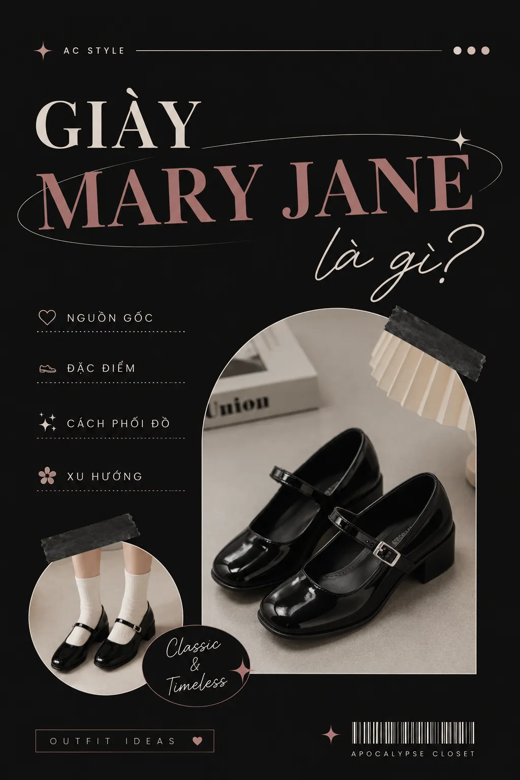 Giày Mary Jane Là Gì? Nhận Biết Form Giày Và Cách Phối Theo Style