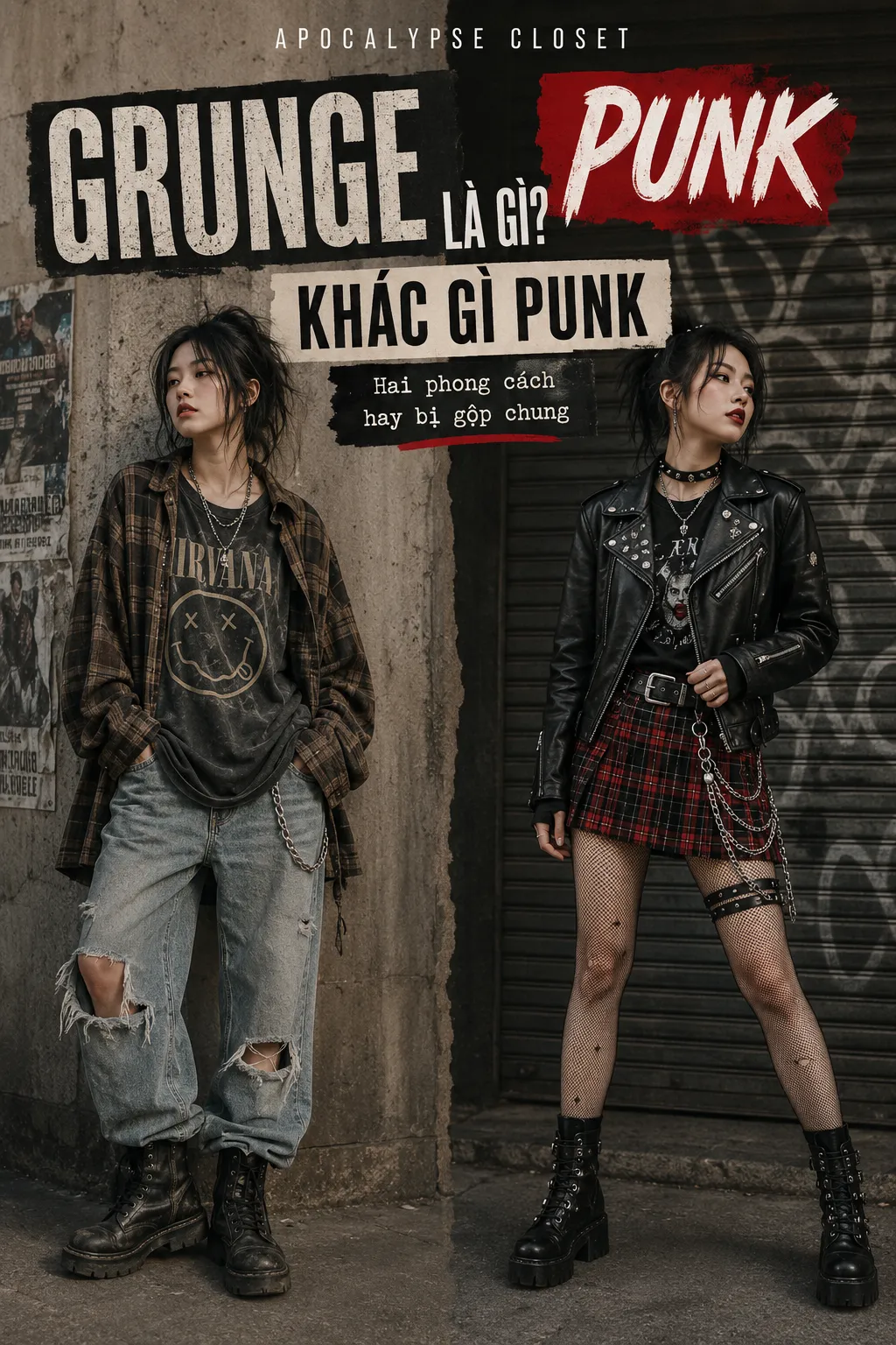 Grunge Là Gì? Grunge Khác Punk Như Thế Nào?