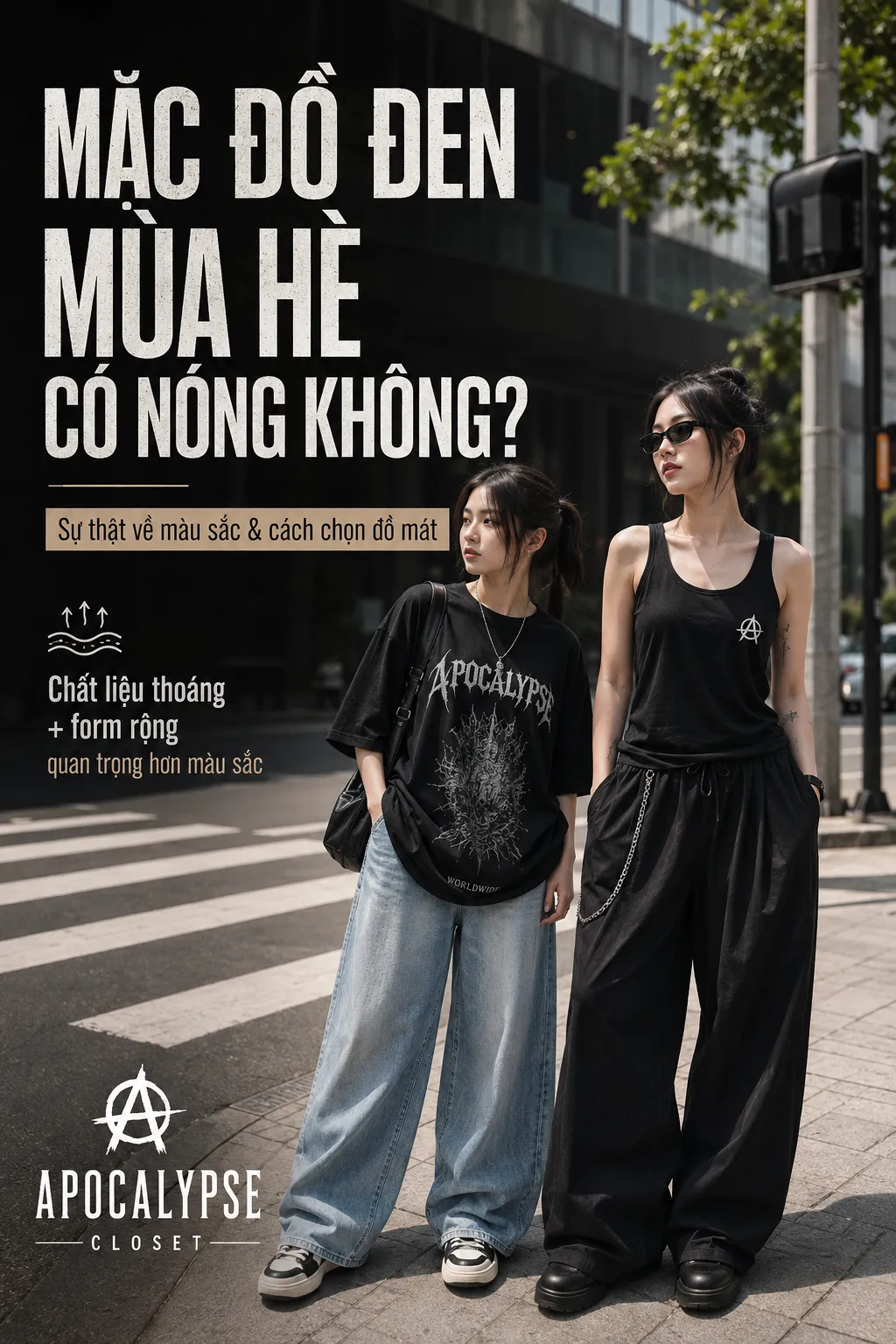 Mặc Đồ Đen Mùa Hè Có Nóng Không? Cách Chọn Vải Mát