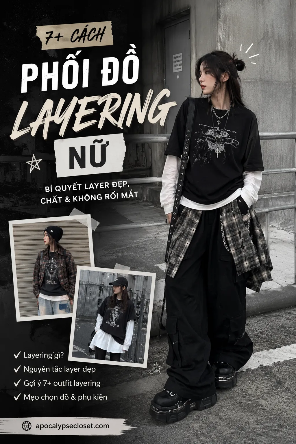 Cách Phối Đồ Layering Nữ Theo Alt Fashion