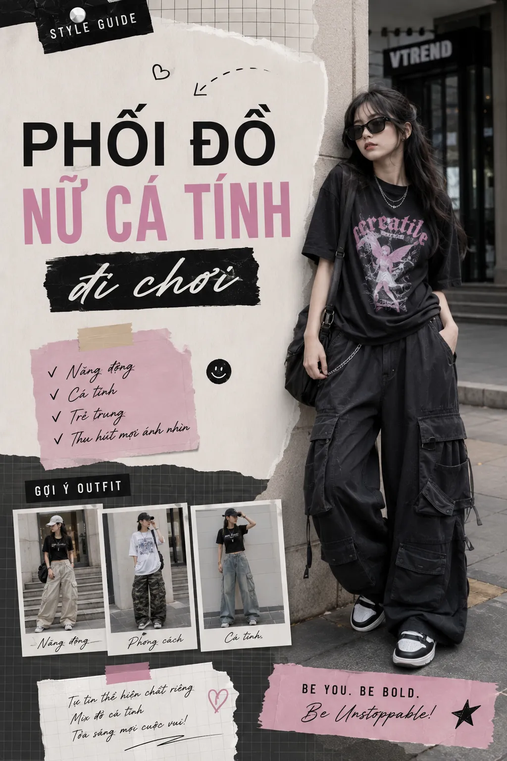 Outfit nữ cá tính đi chơi