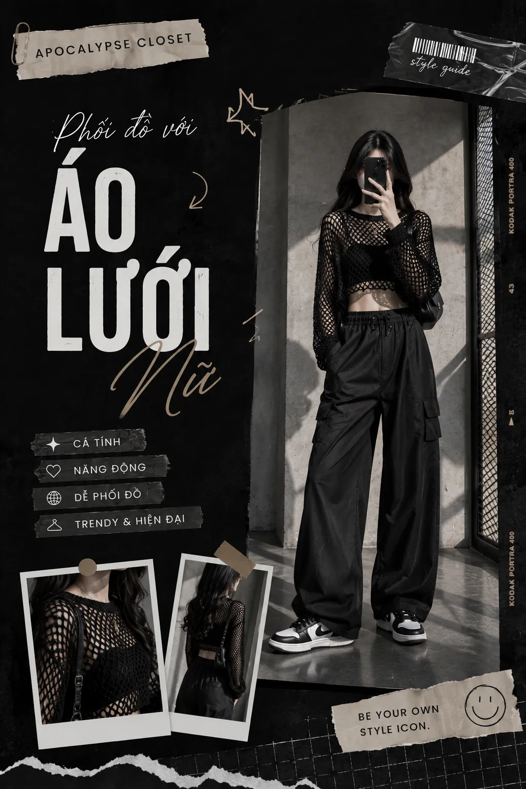 Áo Lưới Mặc Với Gì? Layer Mesh Top Không Bị Rối Hoặc Quá Hở