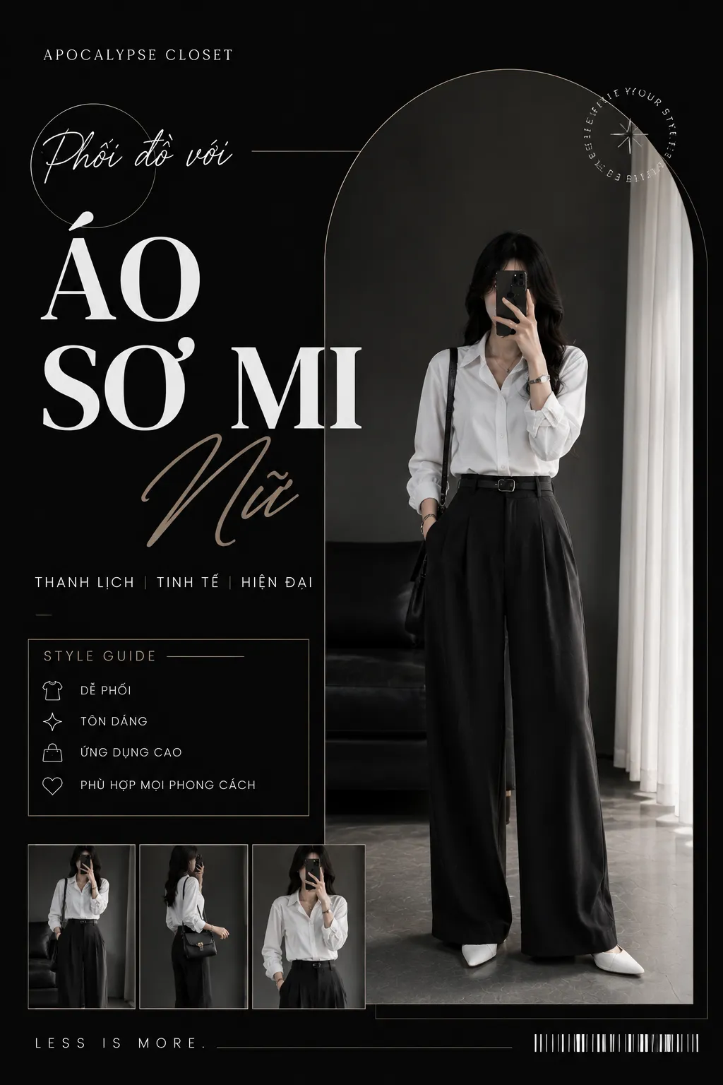 Áo Sơ Mi Nữ Phối Với Quần Gì? Chọn Theo Form, Màu Và Cách Sơ Vin