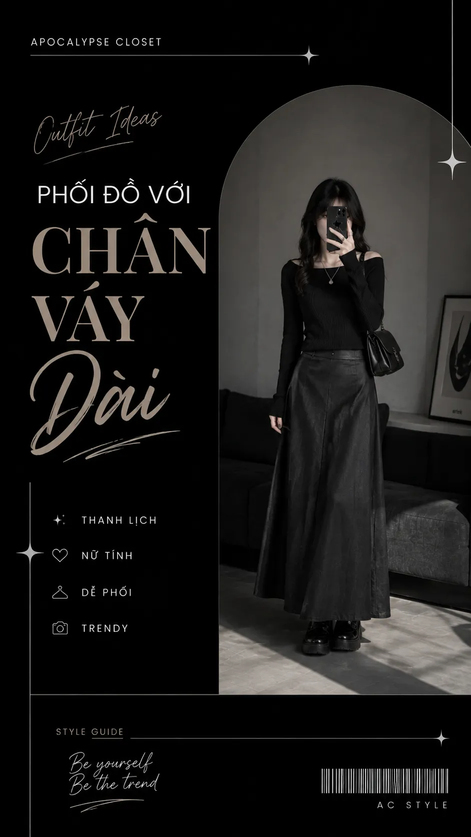 Chân Váy Dài Phối Với Áo Gì? Chọn Theo Form, Chất Liệu Và Gấu Váy