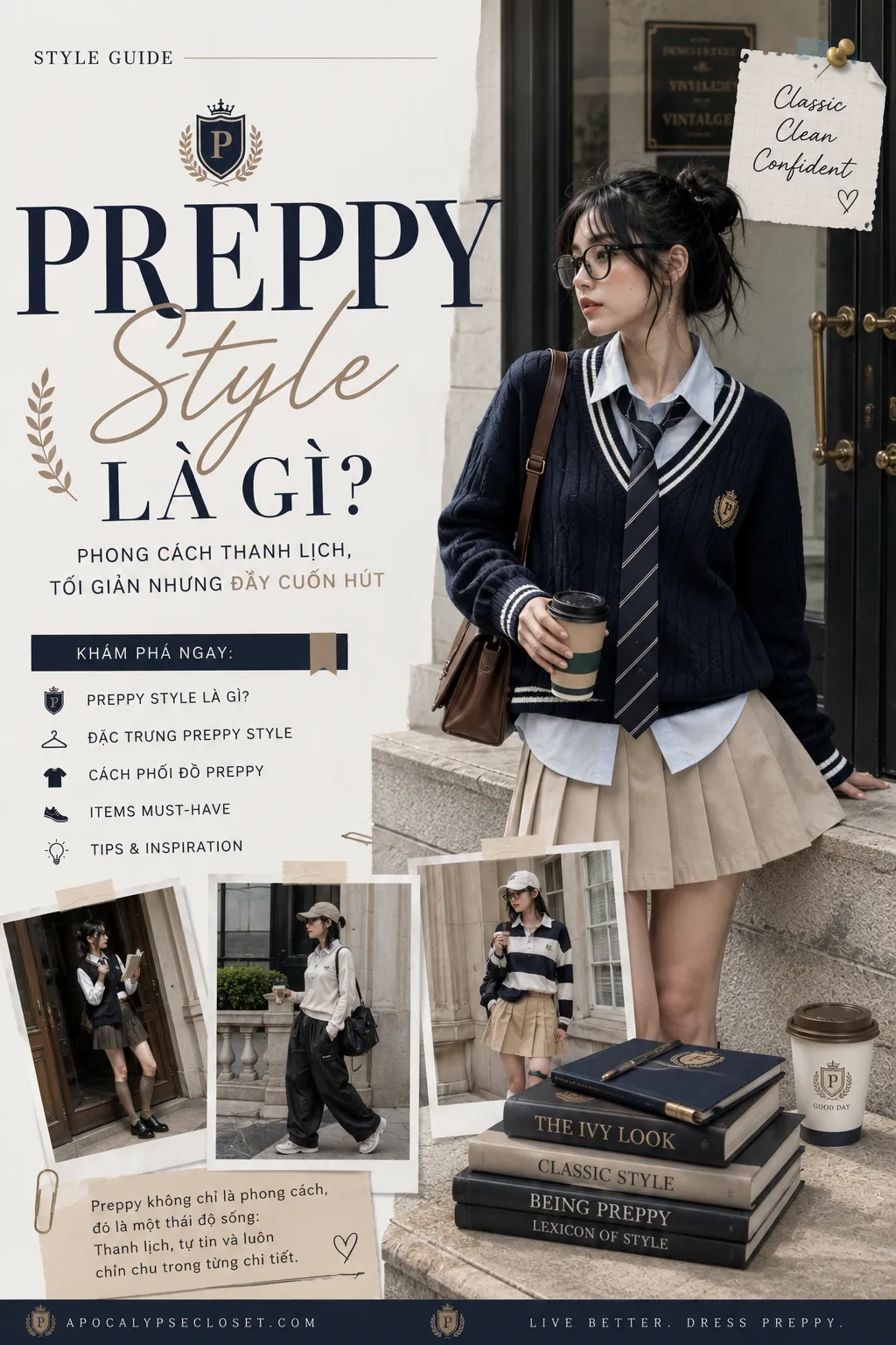 Preppy Style Là Gì? Đọc Mã Đồng Phục Không Bị Costume | AC