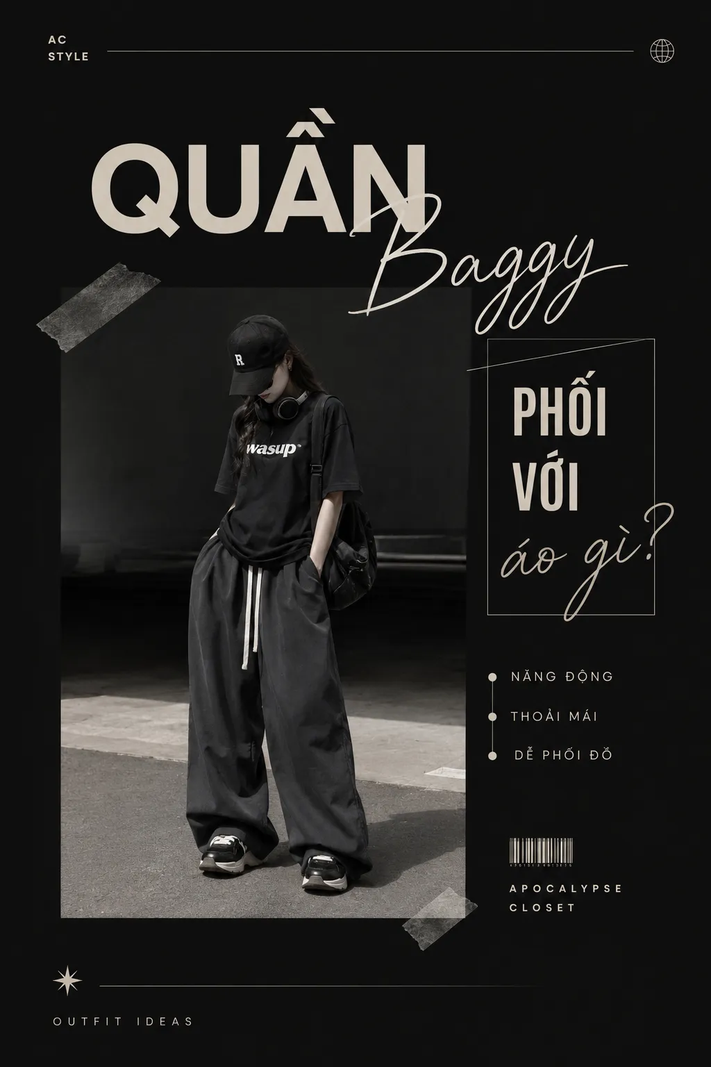 Quần Baggy Phối Với Áo Gì? Chọn Áo Theo Form, Tỷ Lệ Và Style