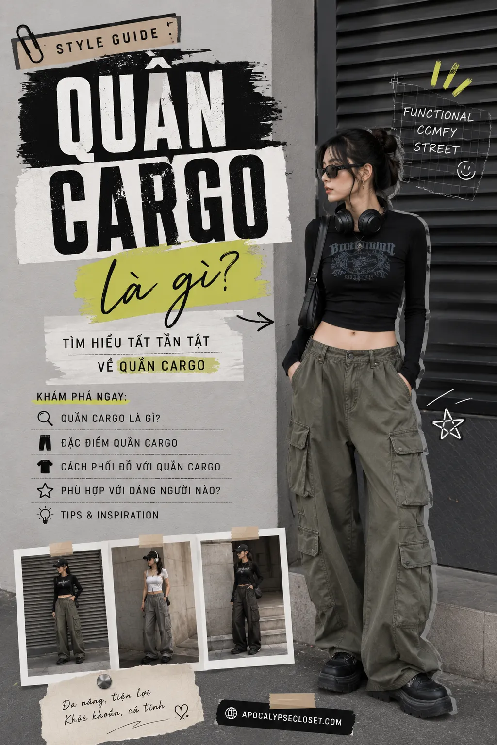 Quần Cargo Là Gì? Chọn Cargo Nữ Đẹp, Không Cồng Kềnh | AC