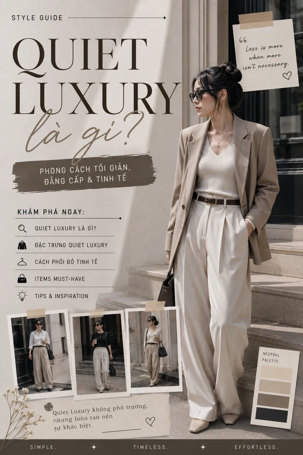 Quiet Luxury Là Gì? Đọc Chất Lượng Thay Vì Logo | AC