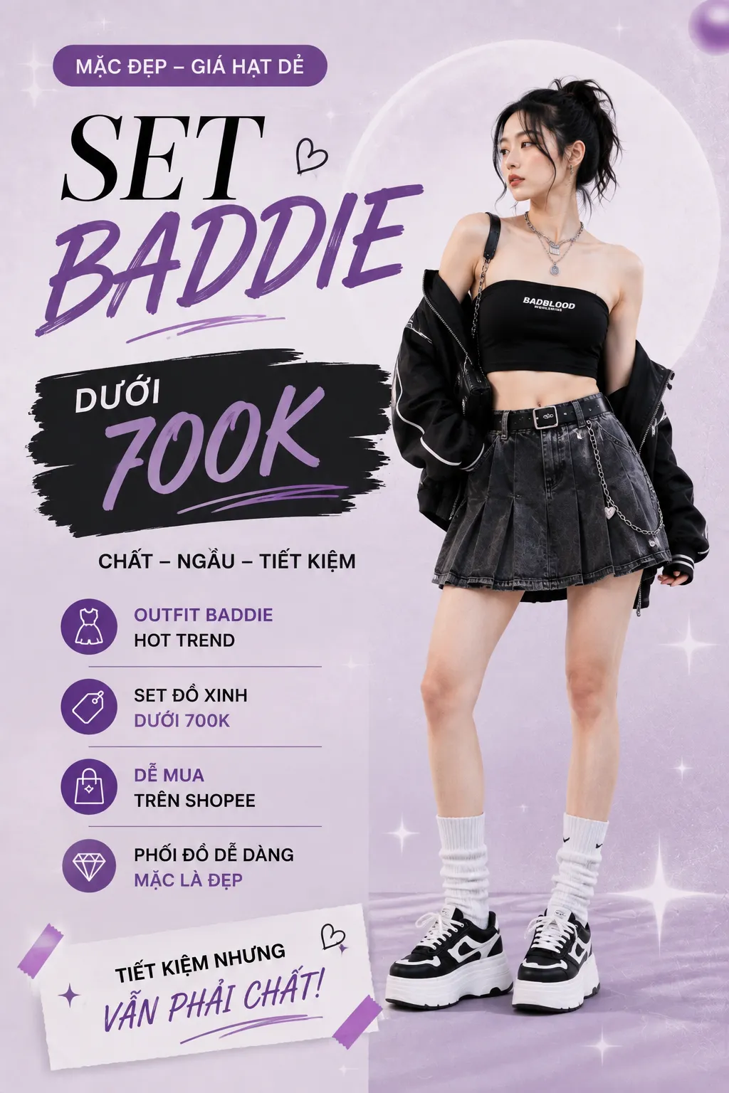 Set Baddie theo ngân sách