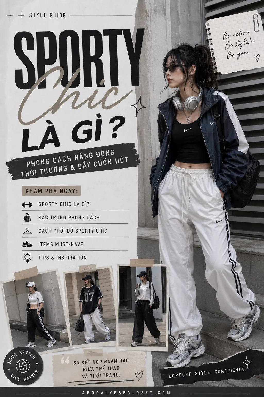 Sporty Chic Là Gì? Kiểm Tra Độ Đẹp Bằng Chuyển Động | AC