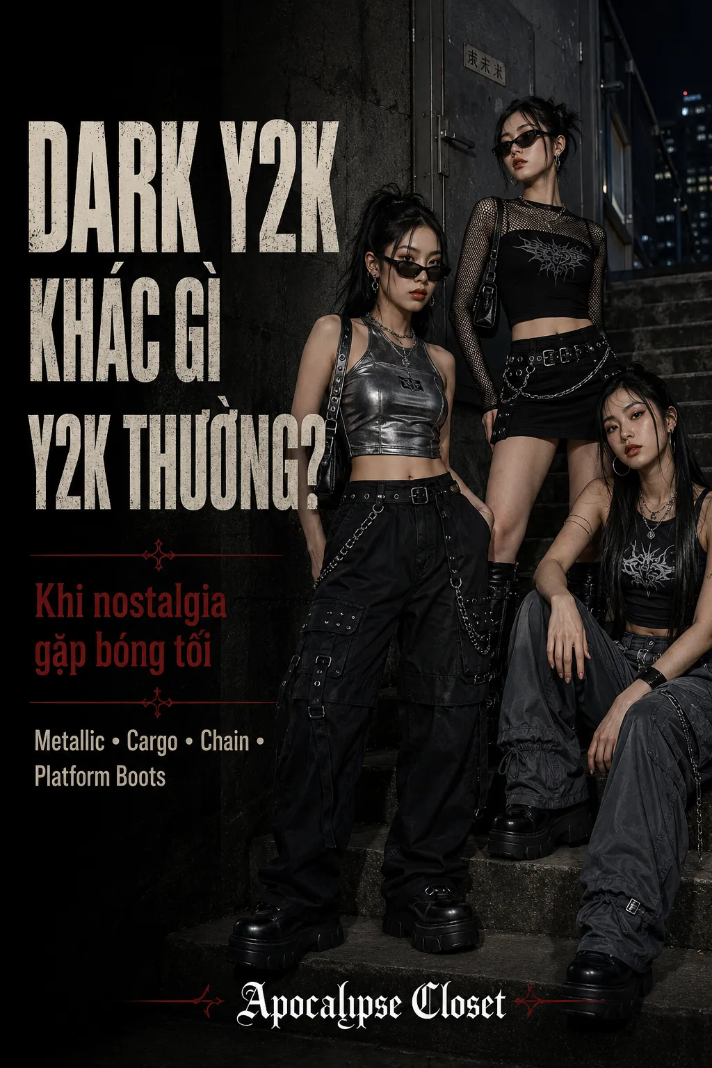 Dark Y2K Aesthetic Khác Gì Y2K Thường? — Apocalypse Closet