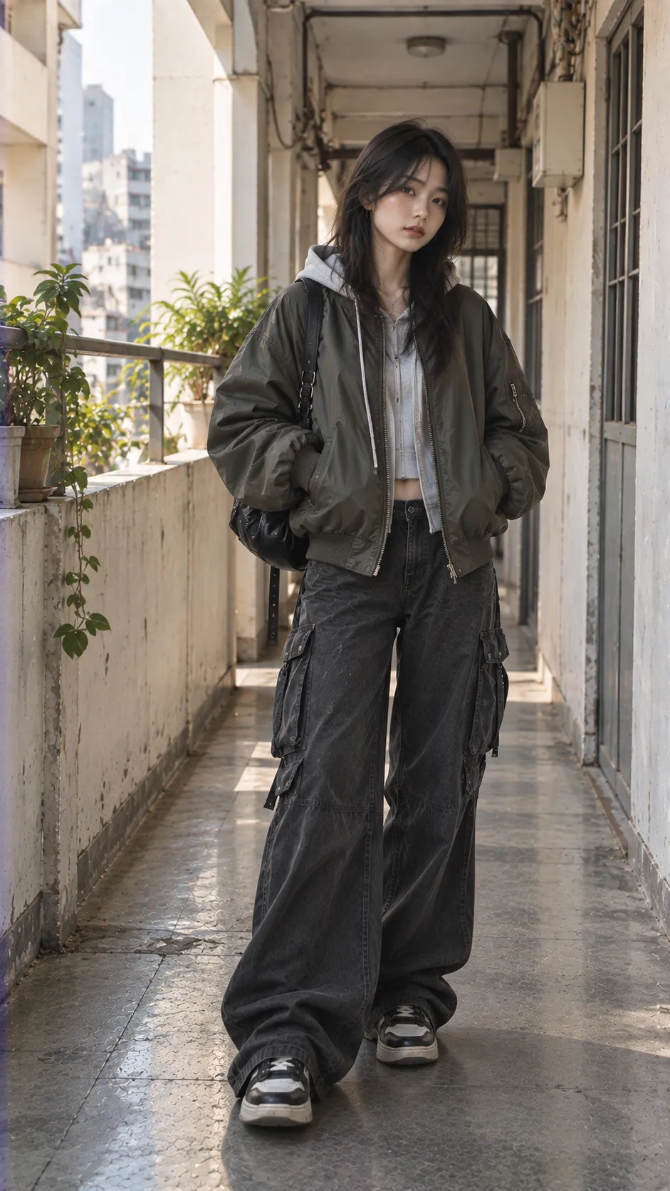 Áo Bomber Nữ trong Đọc Size Bomber: Không Tự Động Tăng Một Hoặc Hai Size với hoodie