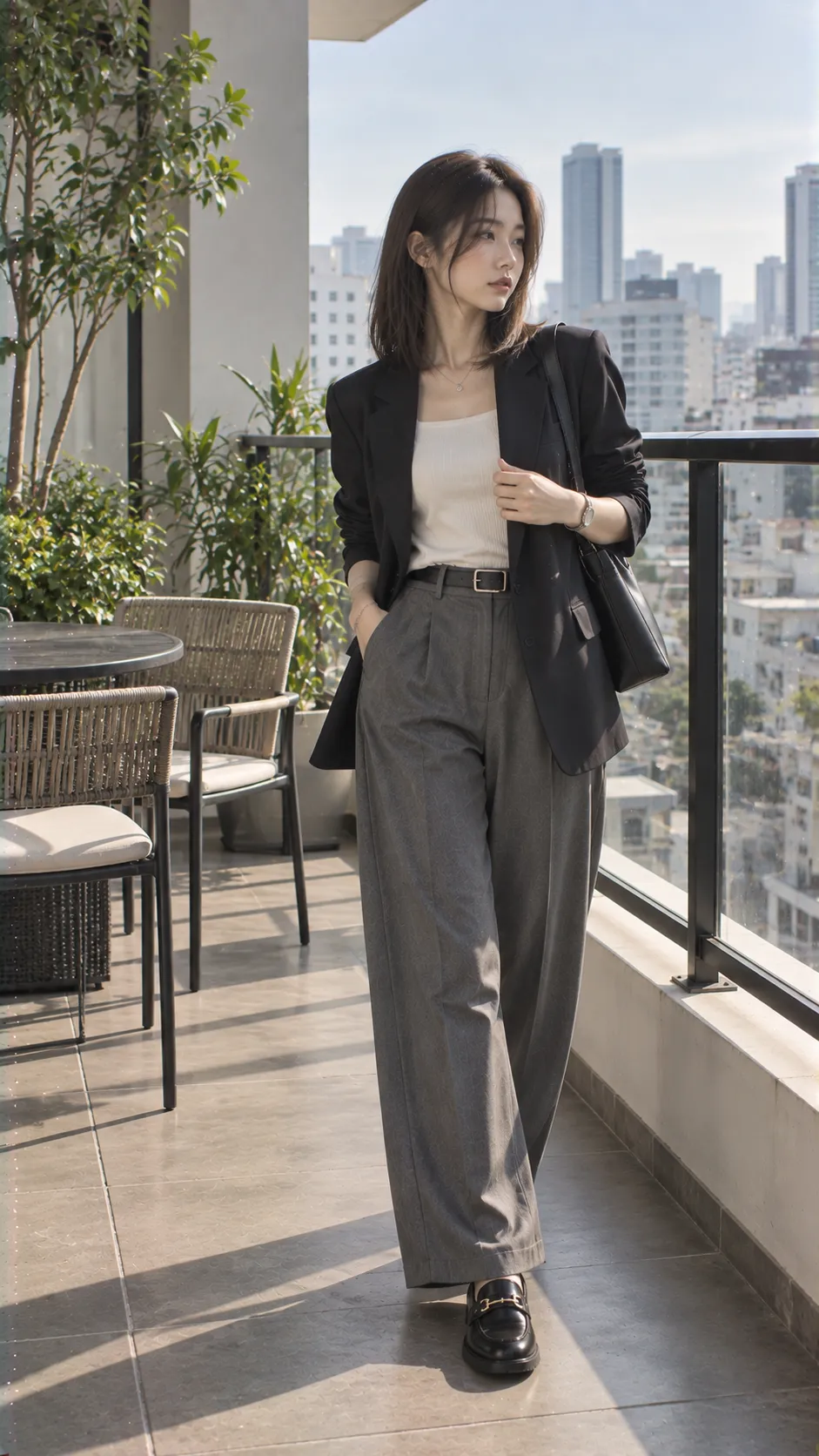 Business Casual trong Business Casual Nữ Mặc Gì? với boots, loafer, sneaker, blazer