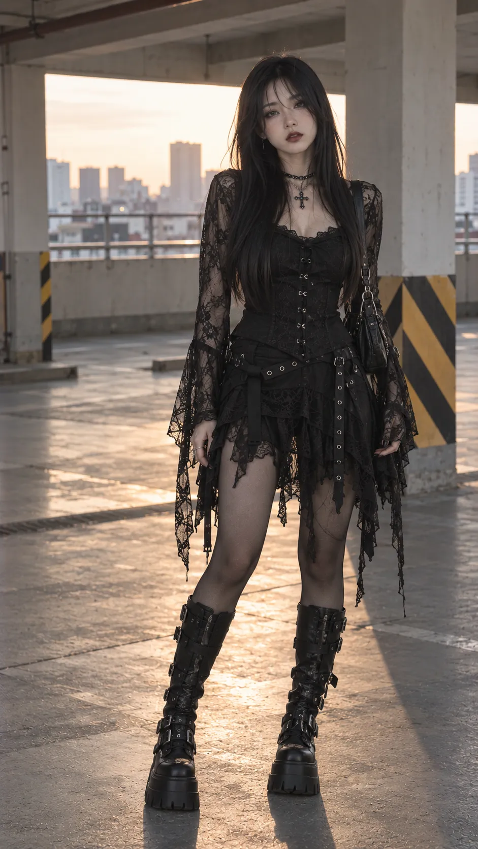 Fairy Grunge trong Món Để Bắt Đầu Fairy Grunge Mà Không Mua Cả Aesthetic với boots, cardigan, đen, bạc