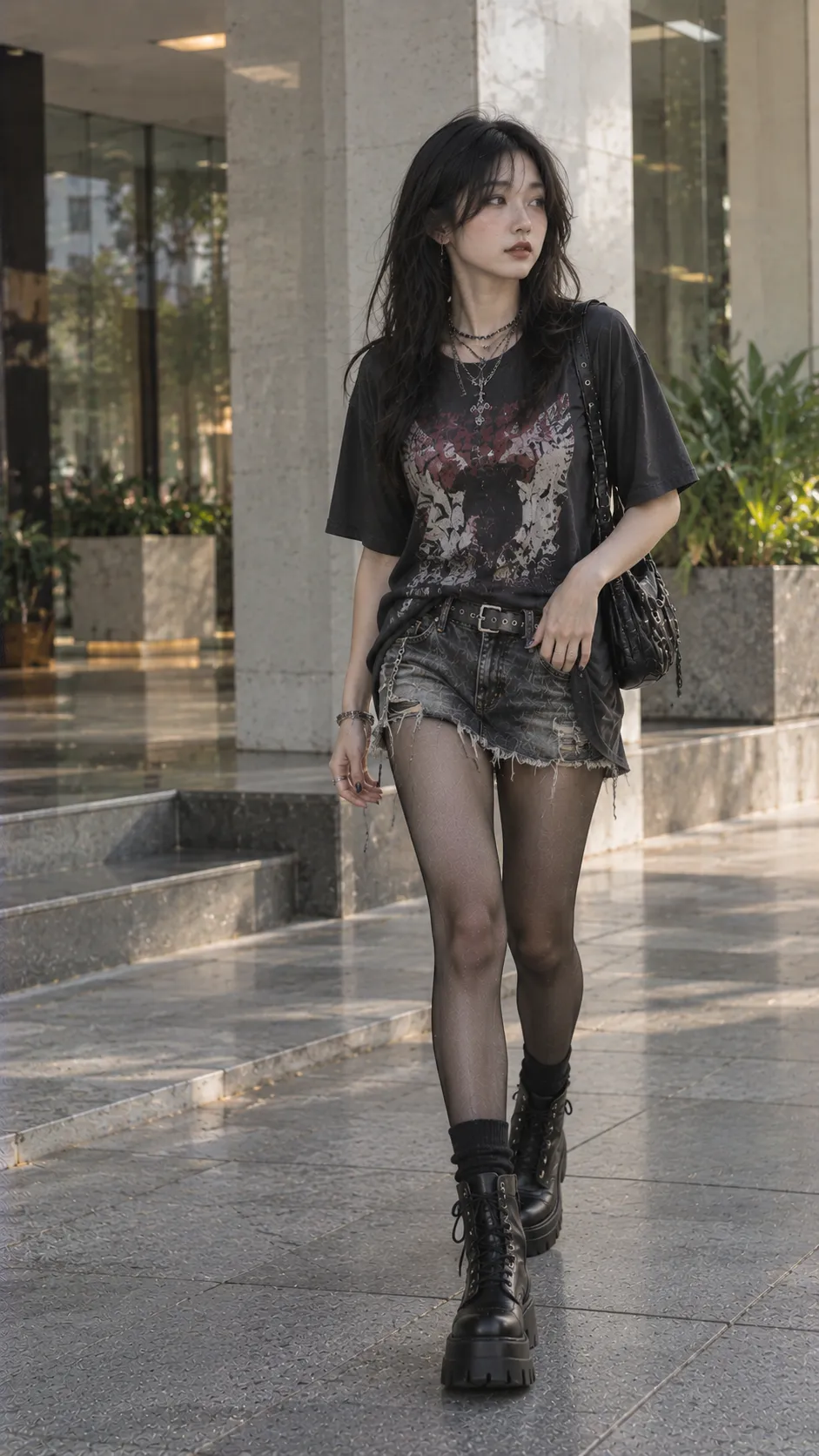 Gorpcore trong Entry level: tee gọn + quần kỹ thuật + trail sneaker với sneaker, áo thun