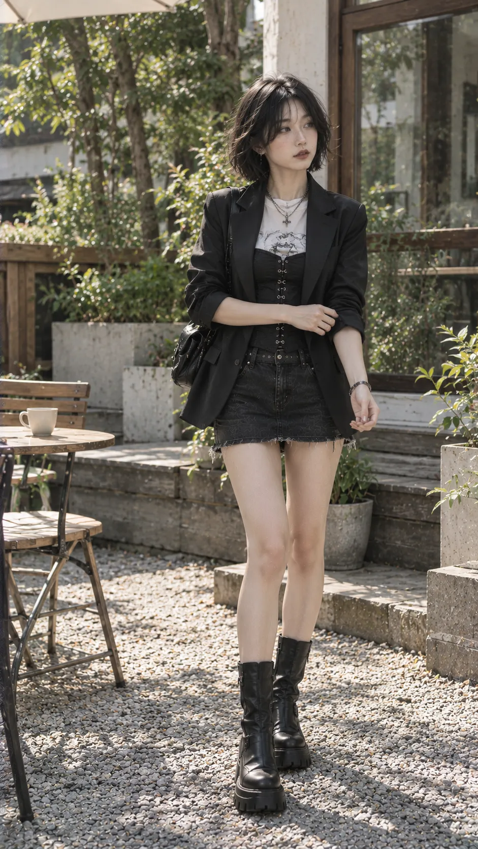 Goth / Gothic với đen, đỏ rượu, nail đen theo Goth Nails: 12 Mẫu Nail Phong Cách Goth Dễ Phối Outfit