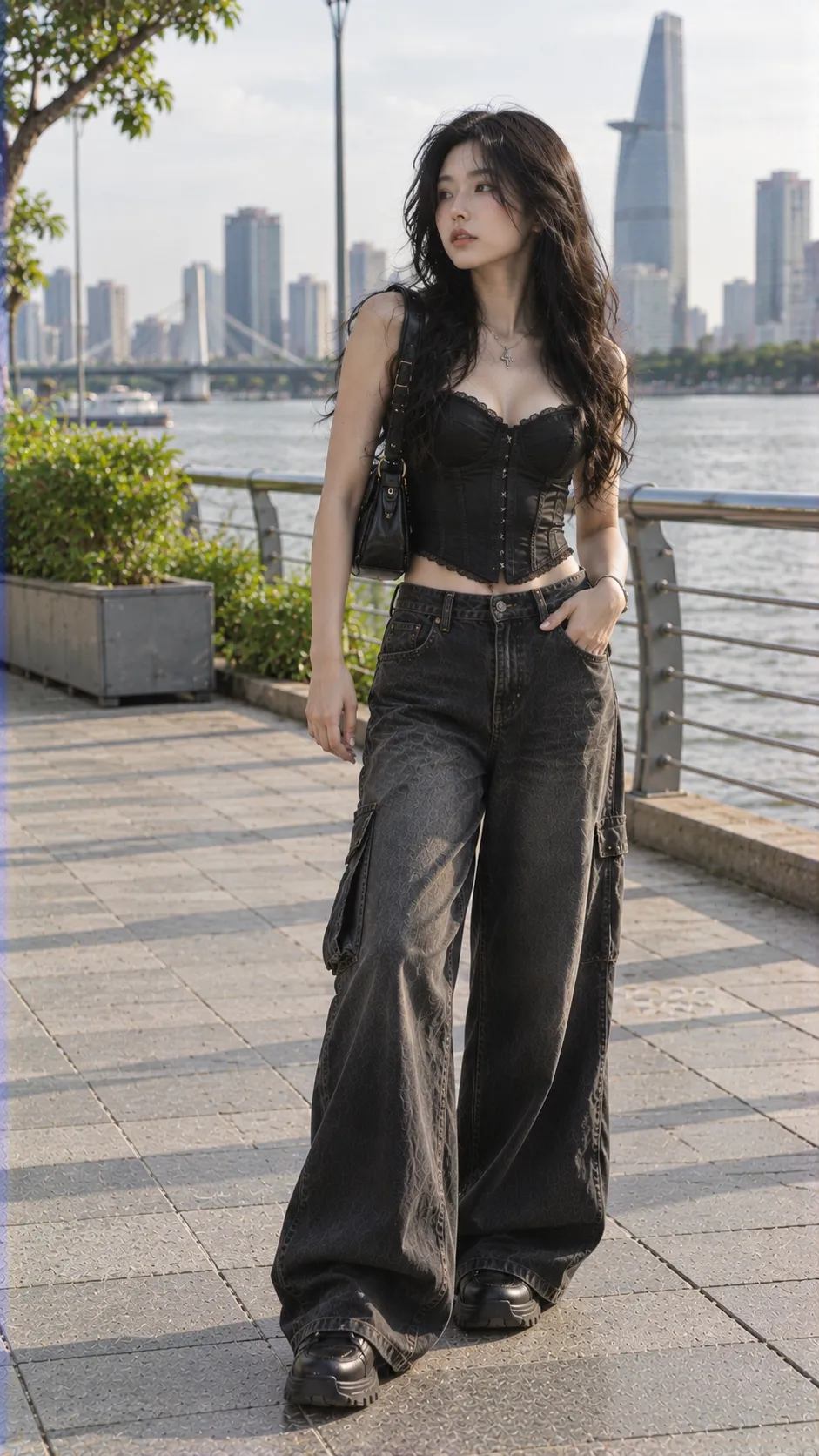 Mua Sắm Alt Fashion thể hiện silhouette và tỷ lệ với corset