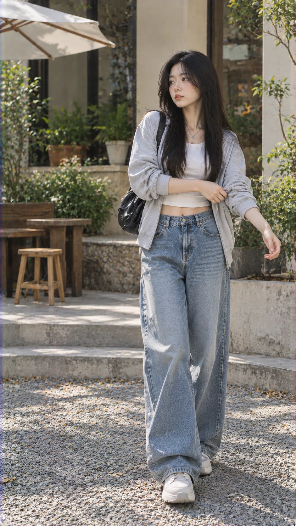 Item Guide Quần Nữ với corset, baby tee, hoodie, sơ mi theo Quần Ống Rộng Nữ Phối Với Áo Gì? 12 Công Thức Cá Tính