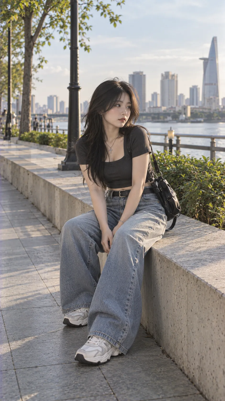 Áo Bomber Nữ với Bomber, Crop Top, Jeans Baggy