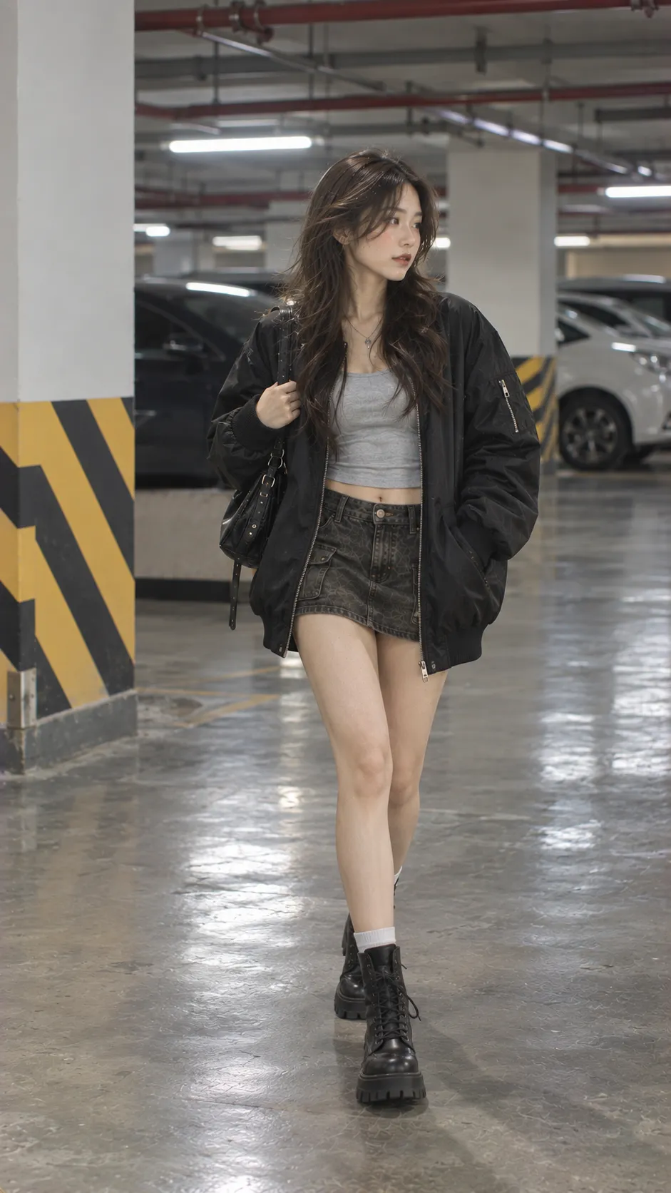 Áo Khoác Jean Nữ Phối Với Gì nhấn vào đen, trắng, denim, belt