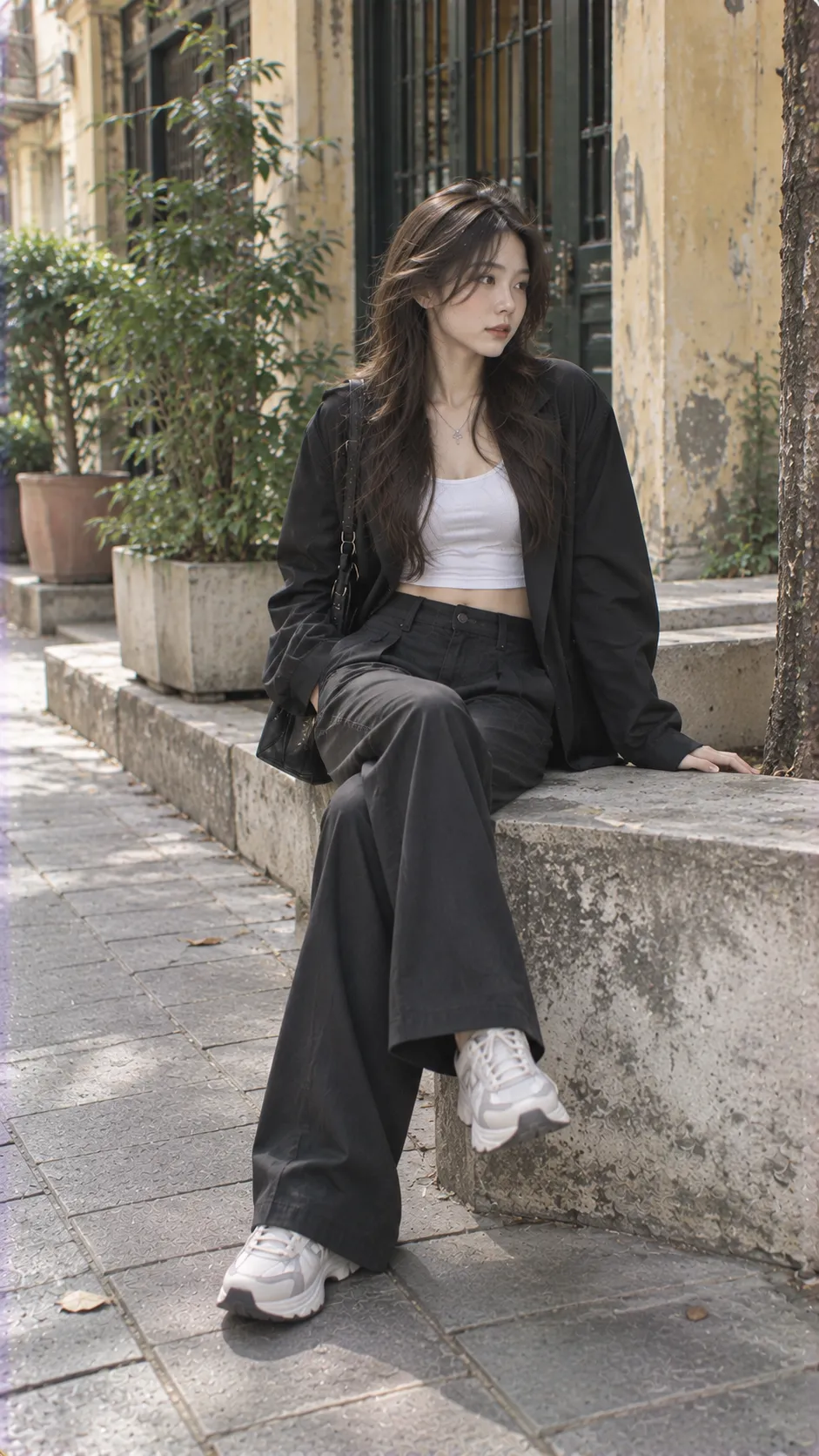 Quần Tây Ống Suông Phối Với Áo Gì với boots, loafer, sneaker, quần ống rộng